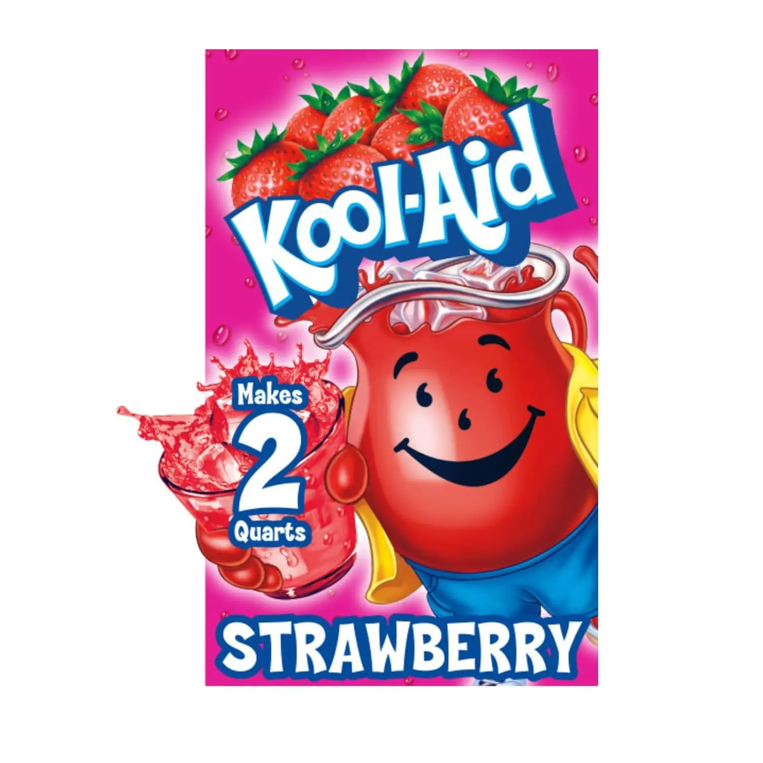 Kool-Aid Unsweetened Strawberry Artificially Flavored Powdered Soft Drink Mix, 0.14 oz Packet (Pack of 15) – 0.14 Ounce (Pack of 15)