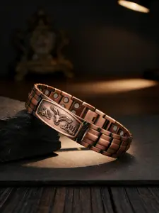 Men's Vintage Magnetic Alloy Bracelet, Bohemian Style Eagle Carving Design, Magnetic Closure for Secure Fit, Durable Jewelry for Casual Attire, Gift for Men, Men's Fashion Accessory, Exquisite Bracelet