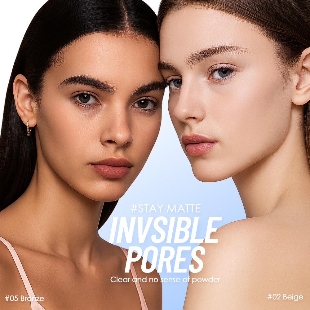 Long-Lasting Oil Control Concealer Powder, Waterproof Lightweight Natural Makeup Finish, Covers Facial Imperfections and Blemishes, Setting Powder for Flawless Look, Ideal for Daily Wear and On-the-Go Touch-Ups