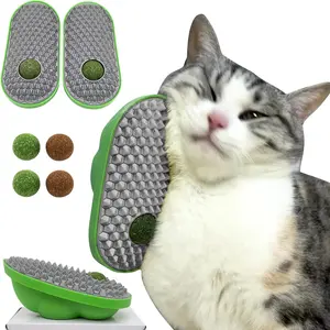 2 Pcs Catnip Toys Balls for Indoor Cats - Stick on Wall, Lick, Scratch, and Groom