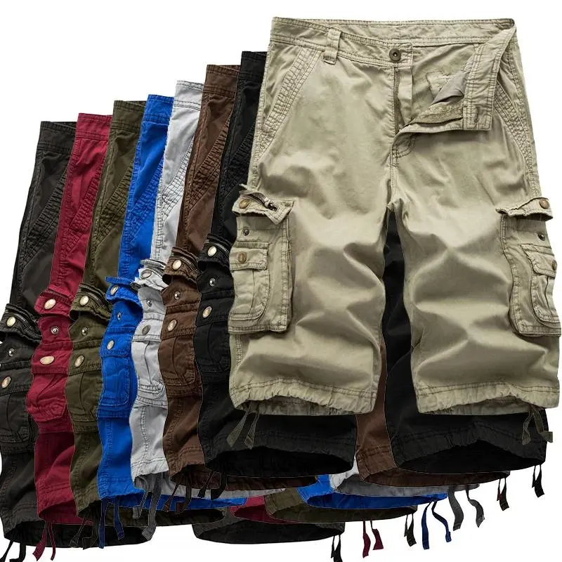 Streetz alix earle long shorts Cargo Shorts Men 2025 Summer Army Military Tactical Homme Shorts Casual Solid Multi-Pocket Male Cargo Shorts Plus Size