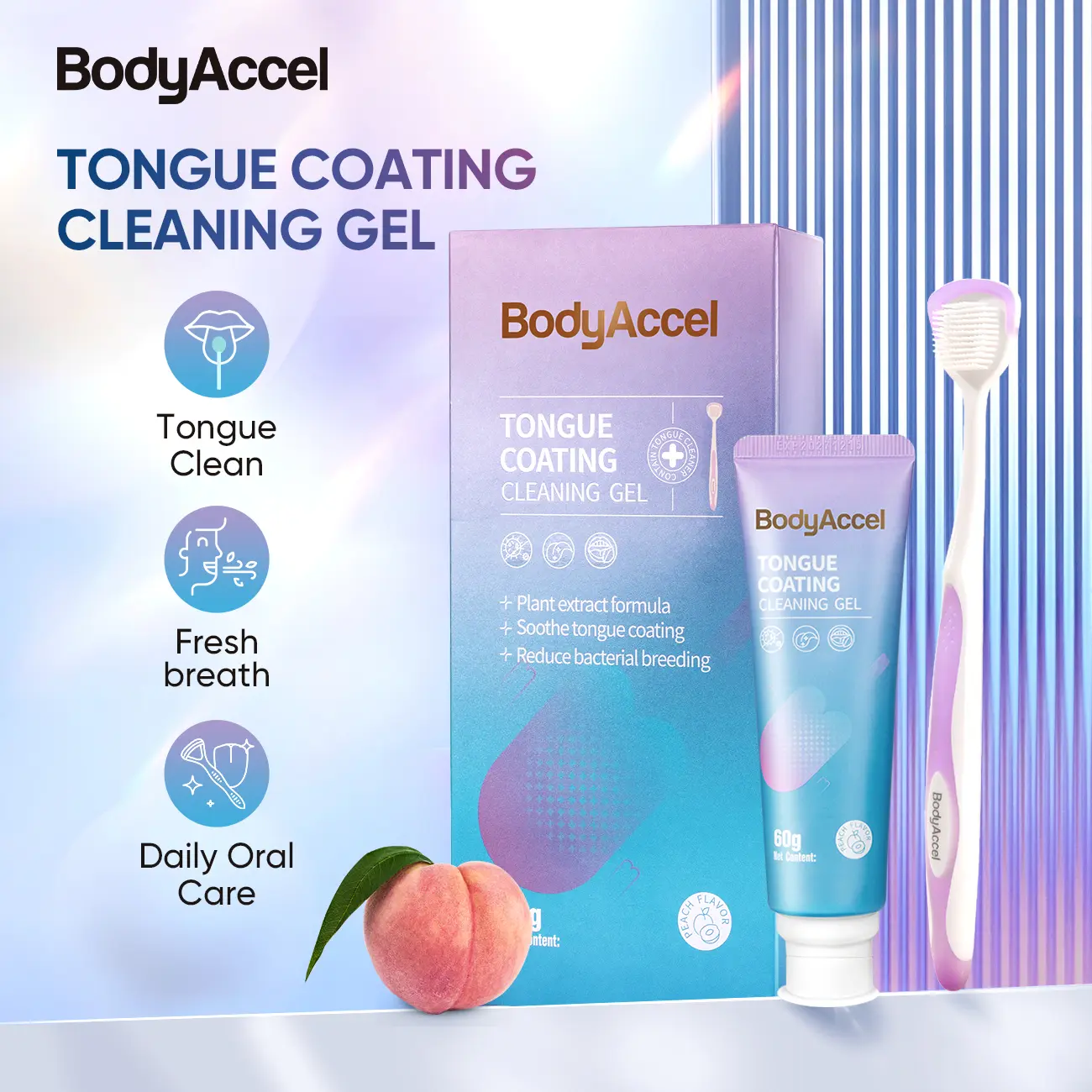 【BodyAccel】 Tongue Cleaning Gel Bundle  for Refreshing Oral-max #backtoschool
