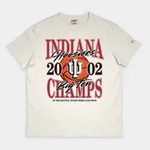 IU Men's Basketball 2002 Big Ten Champs Vintage Heavyweight Tee  T-Shirt, Sweater, Sweatshirt, Hoodie