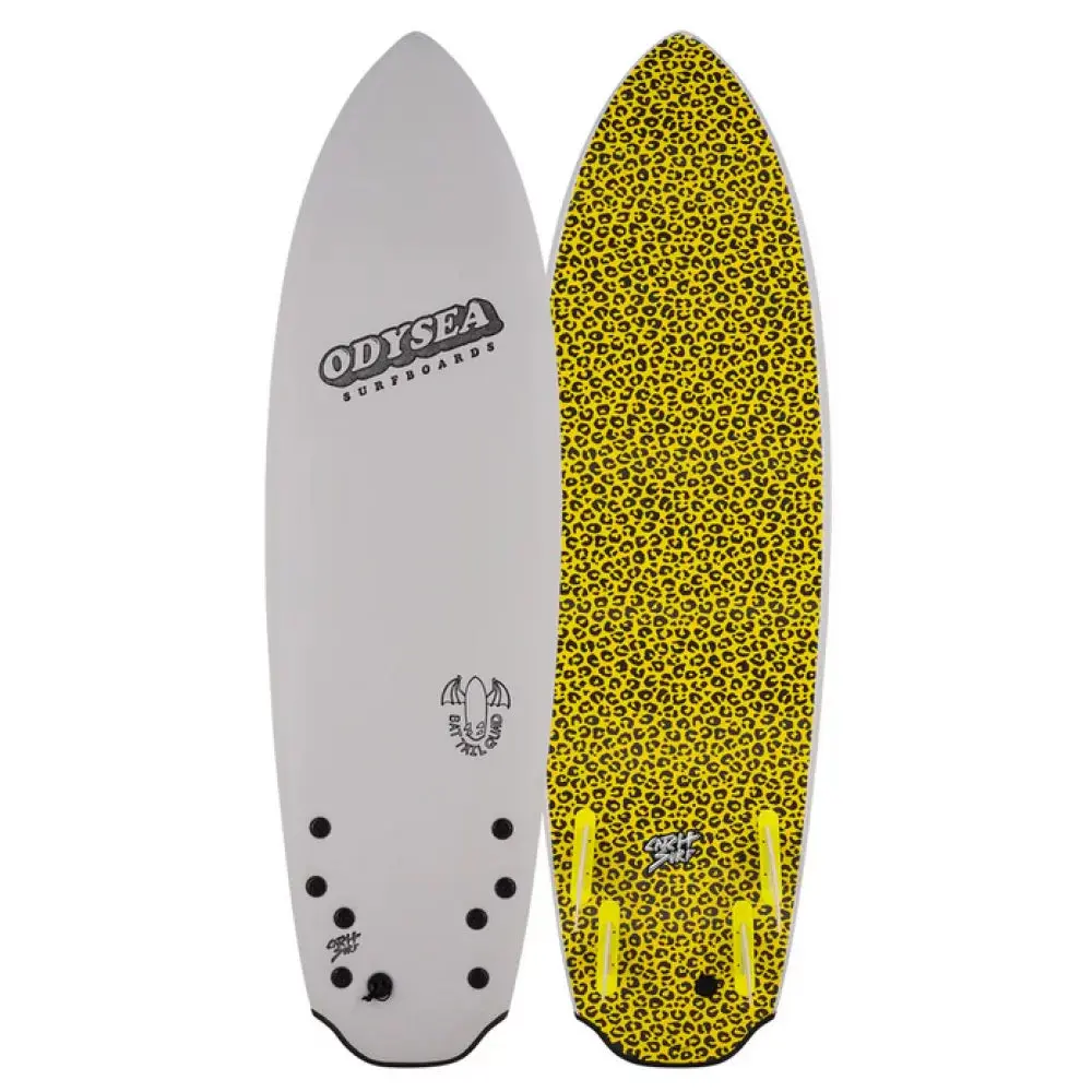 Catch Surf Bat Tail Quad - 5'8'' Cool Grey/Cheetah Surfboard