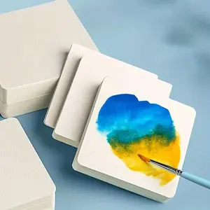Solid Color Painting Paper, 50 Sheets/pack Thick Sketch Paper, Acrylic Markers, Watercolor Painting, Sketching, Diy Painting Supplies, and Art Learning Supplies