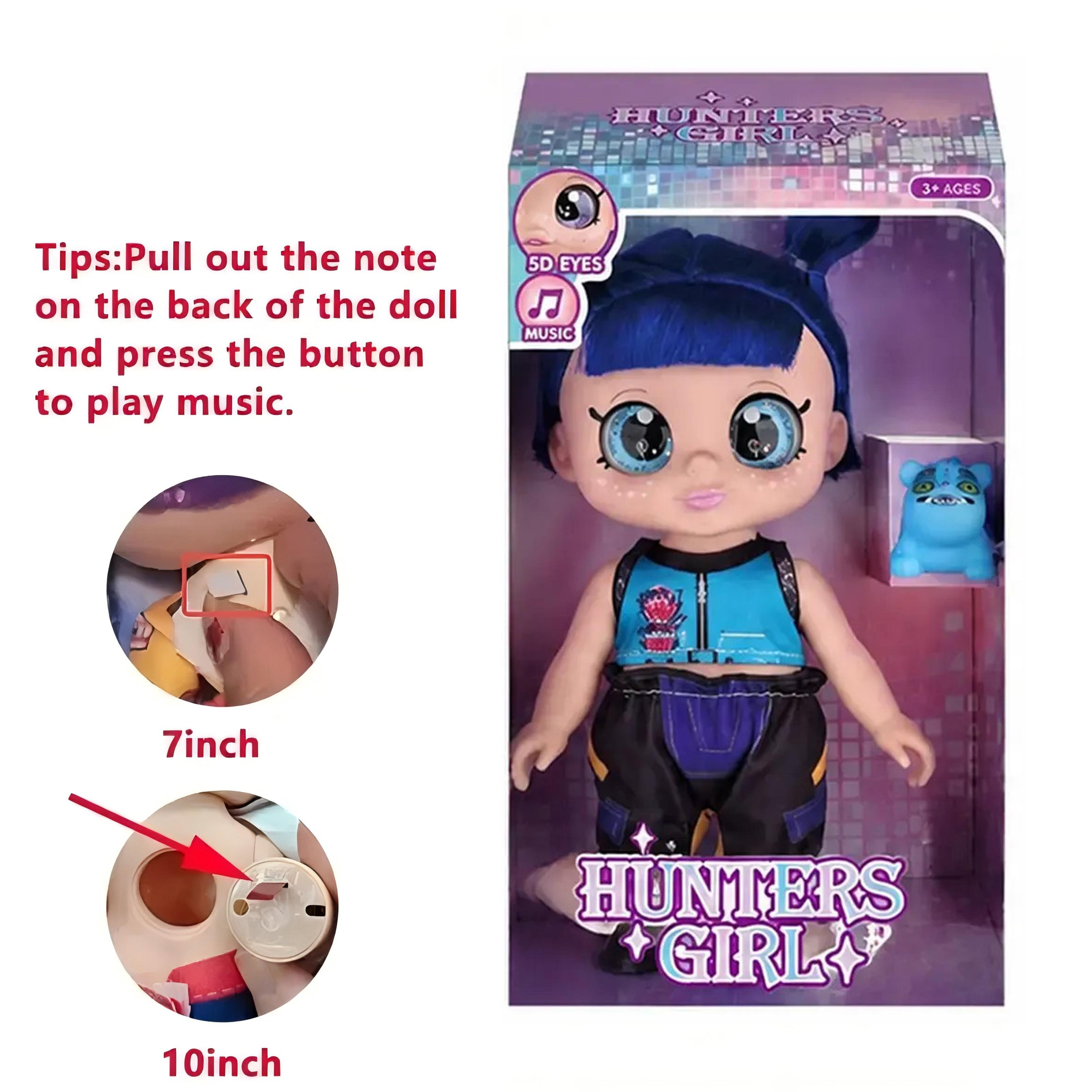 K-pop doll anime action figure set, 10 inches, 5 joints, can play music, dolls, gifts for kids, toys for girls & boys