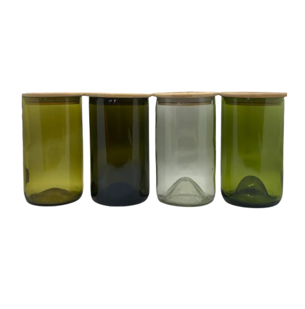 16oz Repurposed Glass Storage Containers (4)