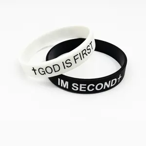 GOD IS FIRST BRACELET Set of 2 I AM SECOND Motivational Message Religious Easter Gifts Springtok for Faithful Wear