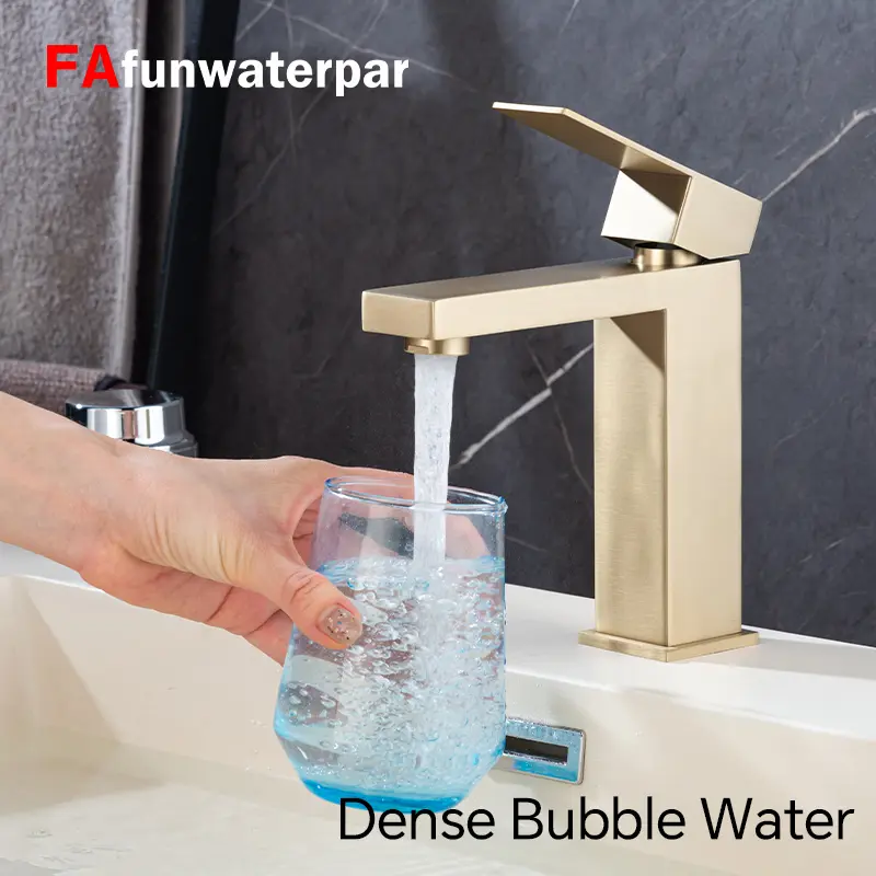 FAfunwaterpar Stainless steel 304 bathroom sink faucet, toilet vanity faucet combination, single hole single handle waterfall  faucet