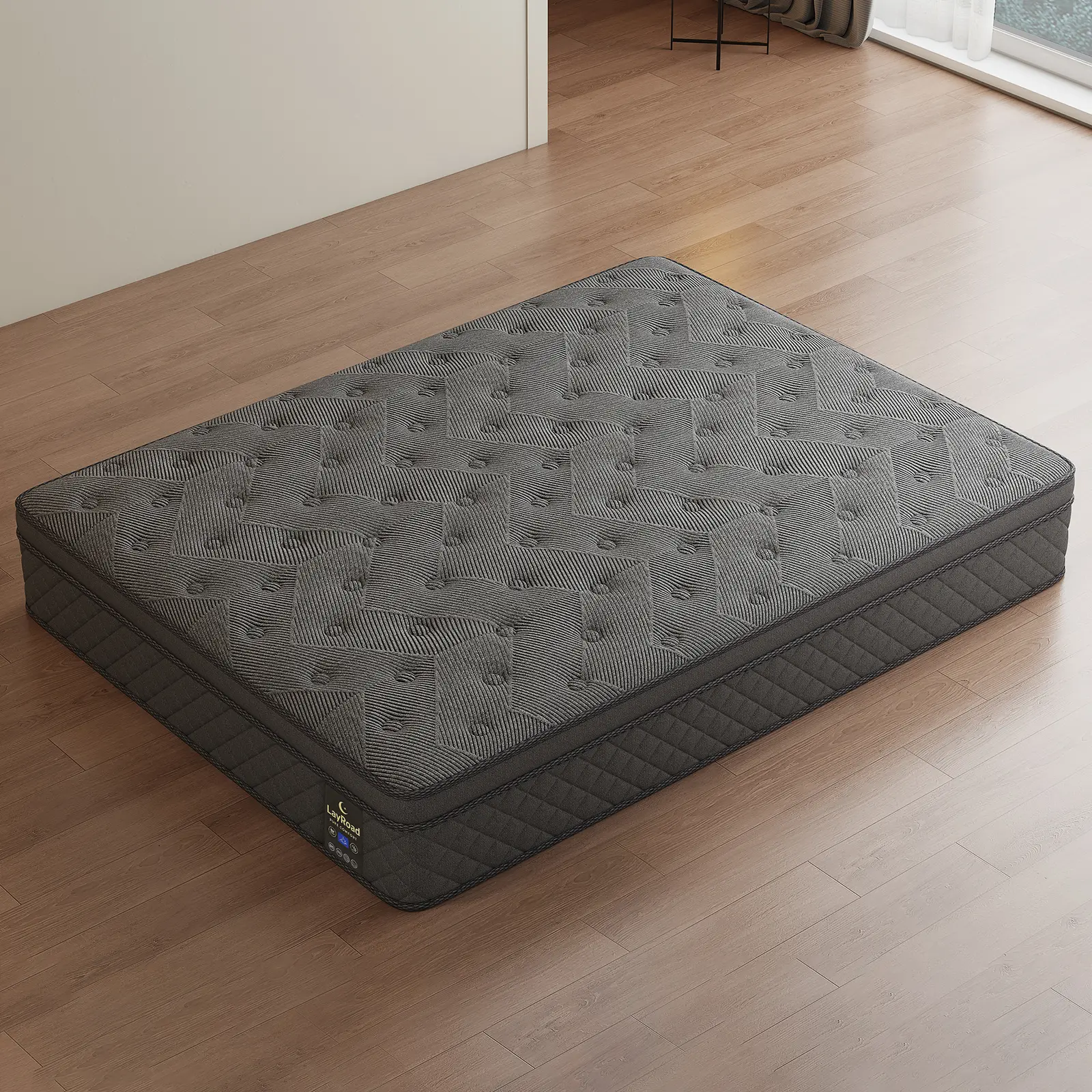 LayRoad 12/14 Inch Twin Full Queen King , Hybrid Memory Foam Mattress in a Box | Pocket Spring + Zoned Support | Soft and Comfortable, Pressure Relief, Medium Firmness, CertiPUR-US Certified(mattresses | queen size mattress | full size mattress)