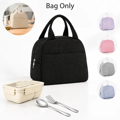 Recycled Aesthetic Striped Multifunctional Insulated Lunch Tote Cooler - Polyester Casual Colored Double-Deck Expandable Lightweight Foldable High-Capacity Foil-Lined Zippered Food Bag for Women's Work, Picnic