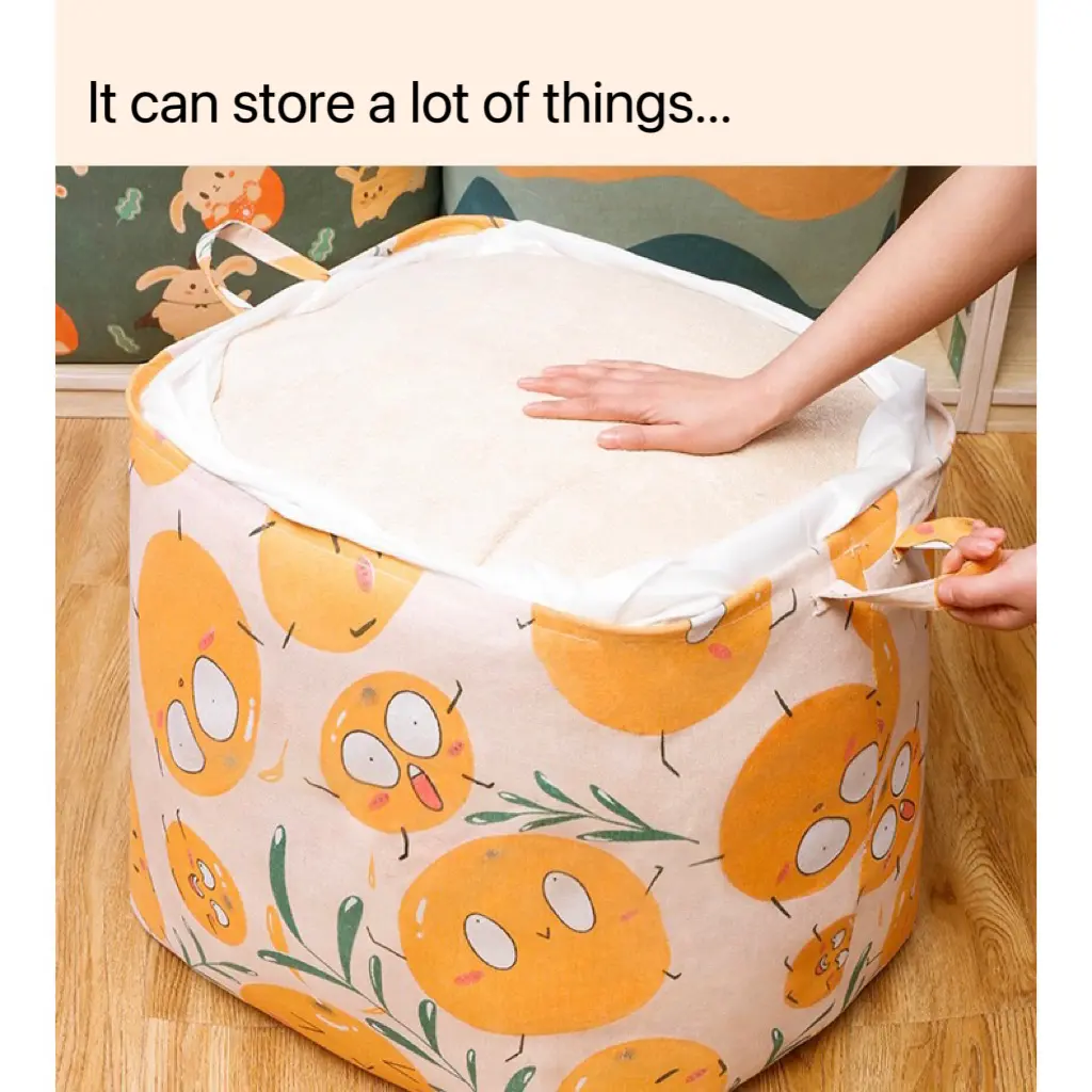 Cotton Linen Storage Basket