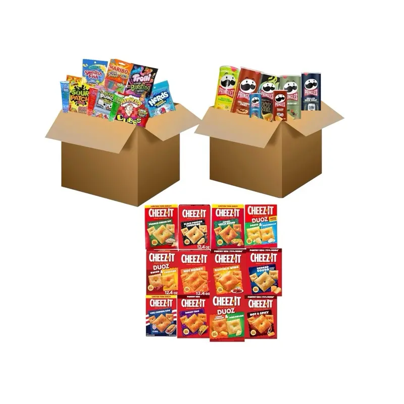 American Best Selling Bundles- Candy Salad Bundle, Pringles Bundle, & Cheez-it Bundle
