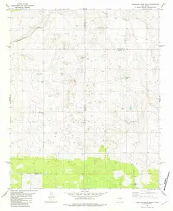 Camaleon Draw East New Mexico USGS Topographic Quadrangle Map, 1981, 1:24000