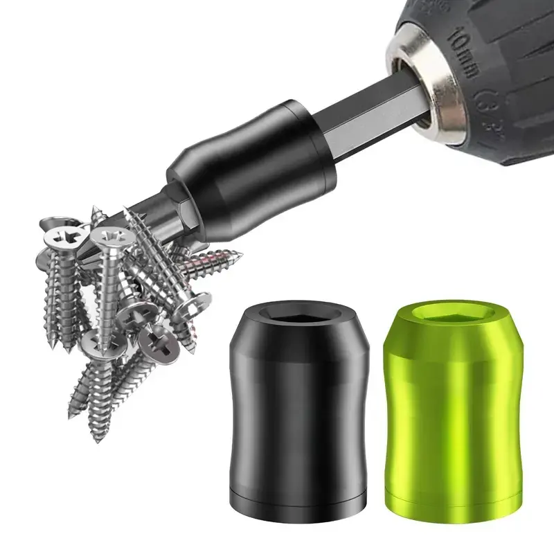 1/4 Inch Universal Magnetic Drill Bit Holder Strong Magnetic Screw Ring Removable Hex Screwdriver Bit Magnet for Carpenters Electricians DIY Woodworking Furniture Auto Repair-YY0