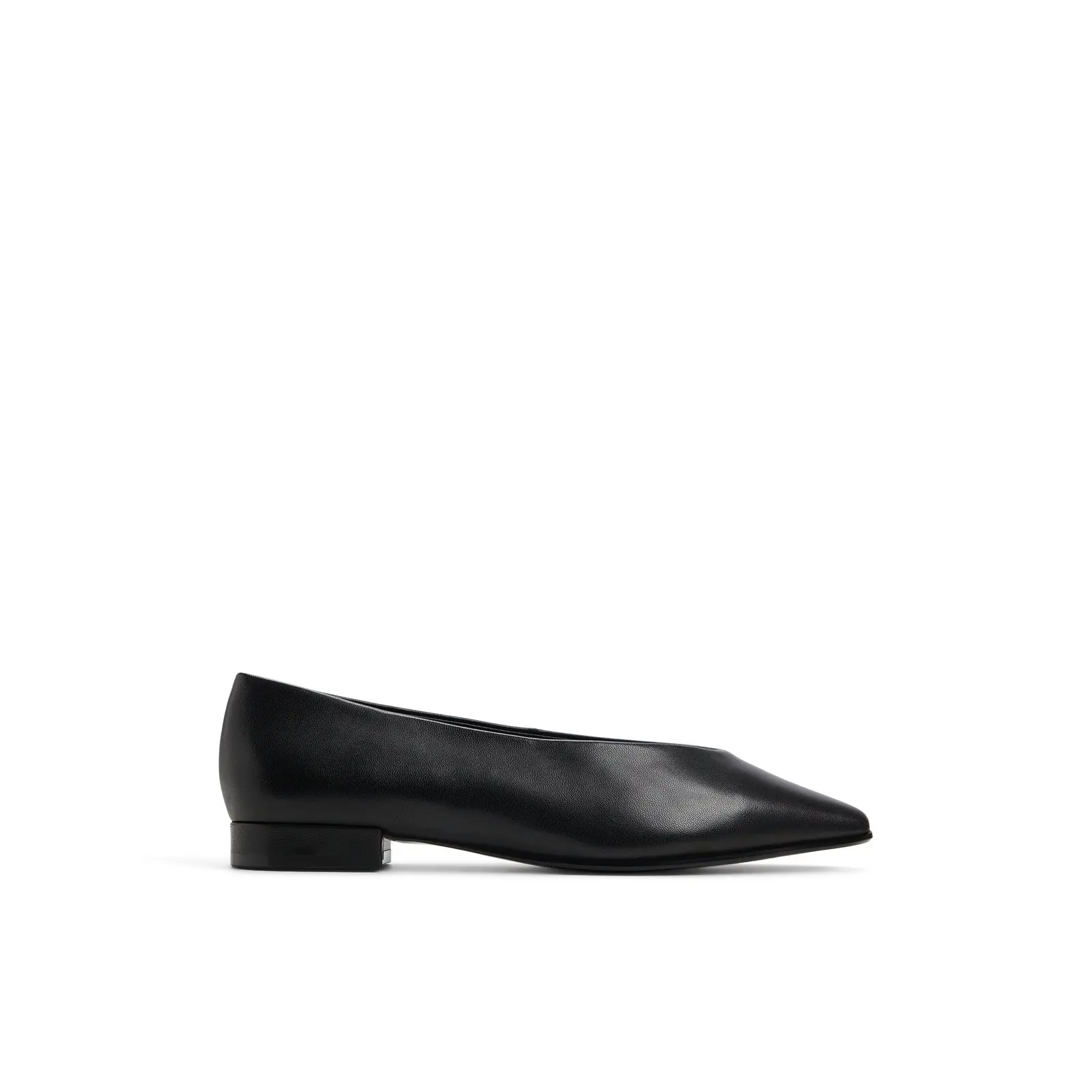 ALDO ZOLITA Women's Black Pointed Toe Ballet Flat Shoes Footwear Girl Footwear Girl