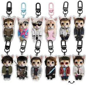 Literally Me Kitty Keychains 2.5 inch Size