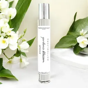 Gardenia Blossom Perfume Oil, Made with Coconut Oil, Infused with Essential Oils, Rollerball Application, Long Lasting, Highly Fragrant, Sweet Floral Aroma