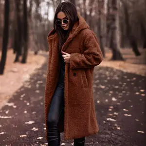 2025 Winter Faux Fur Coats Lapel Long Sleeve Fuzzy Fleece Outerwear Button Down Sherpa Jackets Fall Outfits