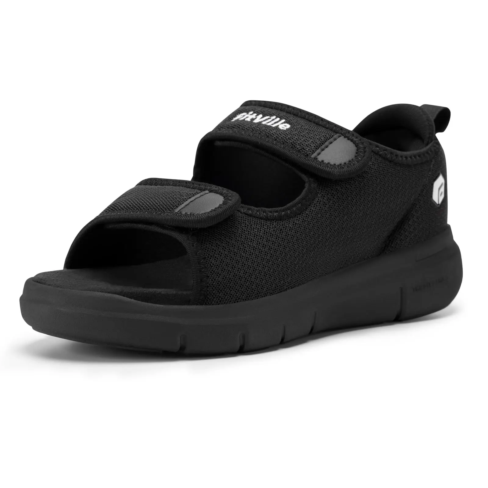 [Back To School] FitVille Men's Wide Fit Diabetic-Friendly Orthopedic Walking Shoes - Summer Essential Lightweight Adjustable Open-Toe Sandals with Straps,Arch Support, Soft Cushioning for Daily Wear Father's Day Gifts，tiktokshopbacktoschool