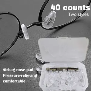 20 Counts Eyeglass Nose Pads, anti-slip glasses nose pieces with premium silicone material
