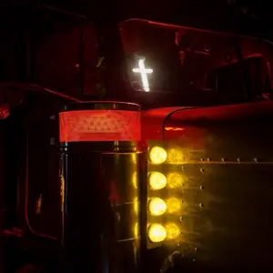 White LED Trucker Cross