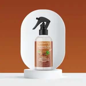 Locsanity Cinnamon Mint Eucalyptus Scalp Soothing & Conditioning Spray Haircare Blend Calming for Sensitive Scalps 250ml Relief Itching