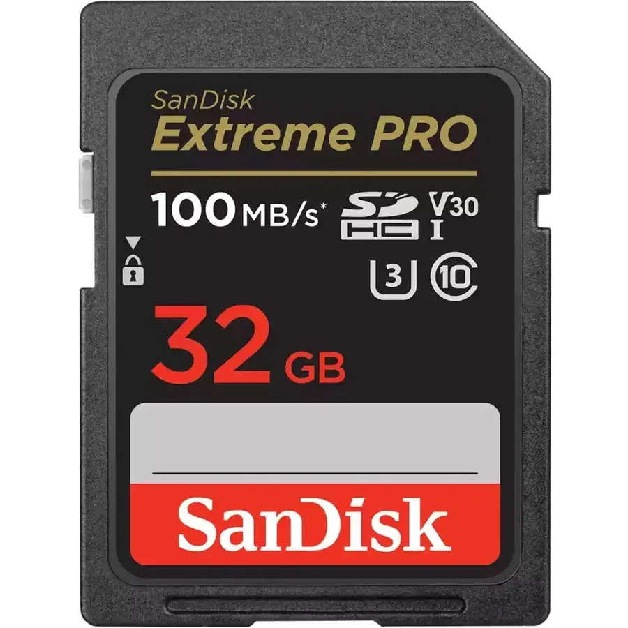 SanDisk Extreme PRO 32 GB Class 10/UHS-I U3 V30 SDHC 1