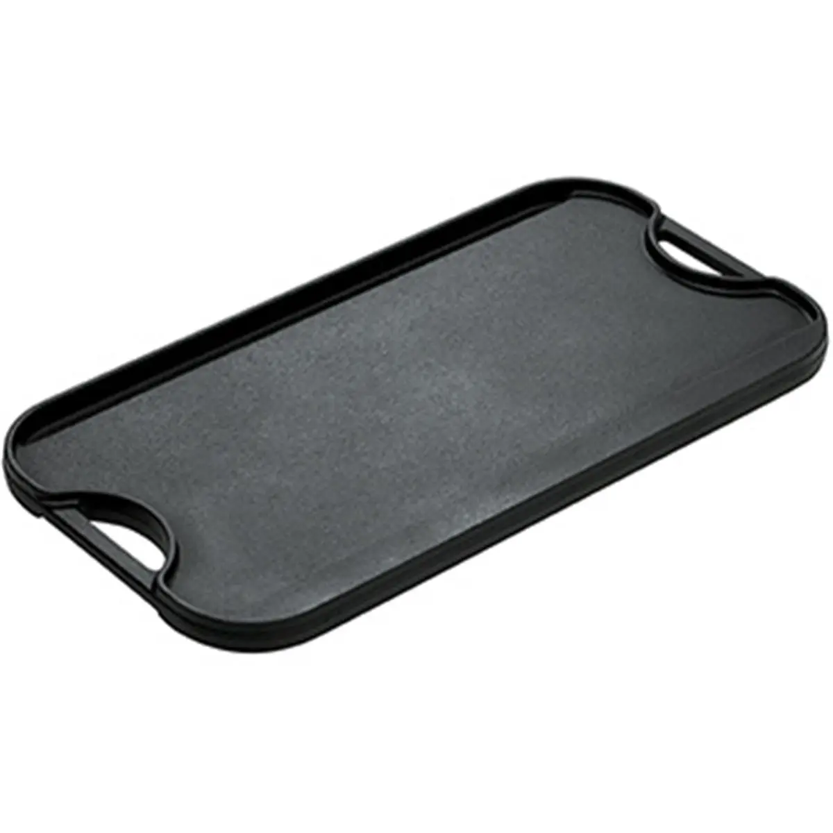 Lodge Cast Iron Reversible Griddle Grill Pan (448316) - 10.44 in., with Handles, Hanging Kitchen Cookware, Heat Retention, Fits Over 2 Stovetop Burners, for Egg Preparation, Steak Preparation