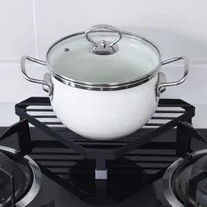 Tabletop Insulation Anti-Scald Storage Pot Rack, Home Iron Art Triangle Stand, Corner Organizer Shelf, Kitchen Utensil Holder