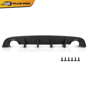 Matte Black Rear Diffuser Bumper Valance Lip Fit For Dodge Charger SRT 2015-2023