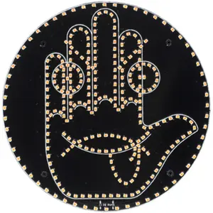 Car Gesture LED Light with Remote Control, Fun Hand Signal Warning Lamp for Rear Window, Road Rage Relief & Safe Driving Decor, Perfect Mother's Day Gift for Mom Drivers