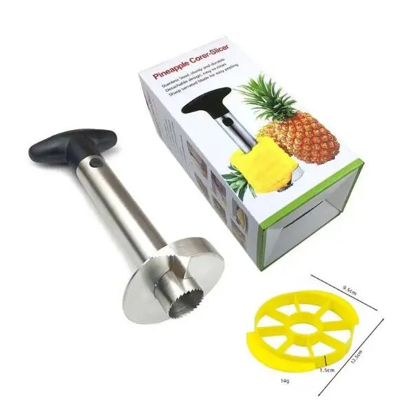 1pc Stainless Steel Pineapple Corer Peeler Cutter - Easy-Fruit Household Gadget, Durable & Easy to Use, Ideal for Home Cooking, Kitchen Essentials