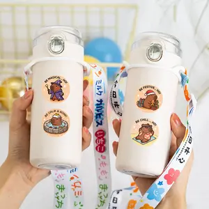 500pcs Capybara Roll Stickers Series, Sealing Stickers for Cups, Laptops, Suitcases, Notebooks, DIY Decorative Stickers, Birthday Gifts
