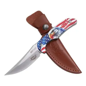 MTECH USA 250th Anniversary American Eagle Fixed Blade Knife 3.9-inches Stainless Steel Blade, 8.5-inches Overall MT-FIX012F-250