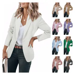 Imily Bela Womens Casual Blazers Open Front Long Sleeve Work Office Suit Jackets Blazer