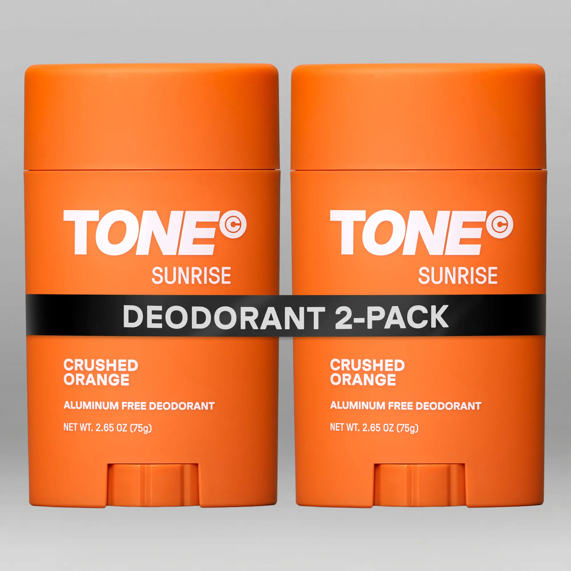TONE Aluminum-Free Deodorant, Sunrise, Up to 48-Hour Odor Protection, Magnesium & Probiotic Formula with Shea Butter, Paraben-Free, Dermatologist-Tested 2-Pack