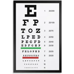 Eye Exam Chart,Vision Eye Test Chart,Eye Charts For Eye Exams Symbol Medical Wall Art Poster Canvas Wall Art Prints for Wall Decor Room Decor Bedroom Decor Gifts Posters 16x24inch(40x60cm) Unframe-s