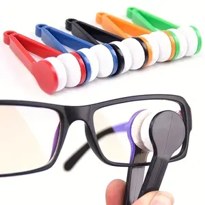 5pcs, Portable Mini Glasses Cleaner, Multifunctional Super Soft Sunglasses Glasses Double-sided Wipe Cleaner Glasses Cleaning Tool