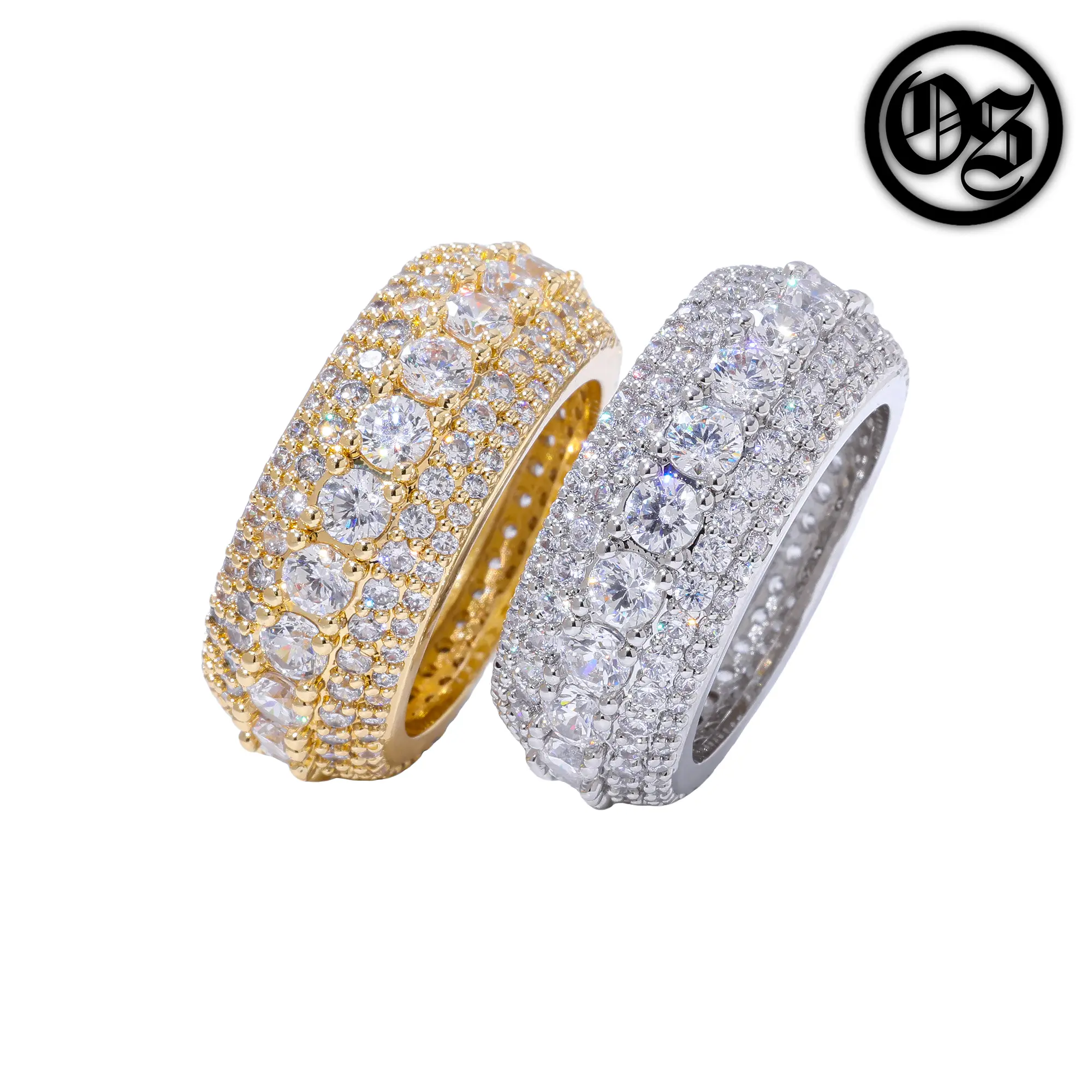 OTHERSIDE Multi Crystal Rings - Silver & Gold
