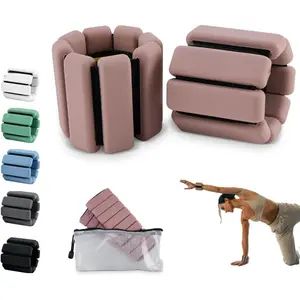 Weighted Bangles – Adjustable Ankle and Wrist Weights for Women & Men – Set of Ankle Weights 2 lbs (1 lb Each Wrist Weight) |   Weighted Arm Bands for Pilates, Yoga, Running & Walking