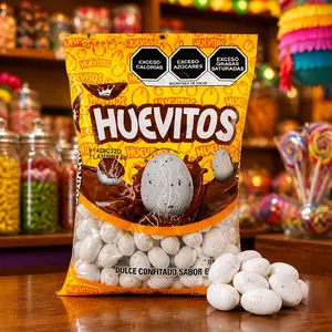 Chocolate Huevitos Candy Bag Snack(La Corona) 500 gramos