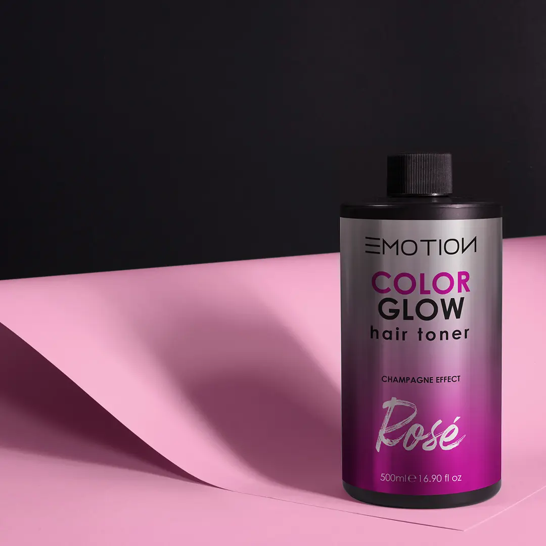 Emotion Color Glow Rose Hair Toner with Fruit Acids for Enhanced Luminosity and Hydration 500ml