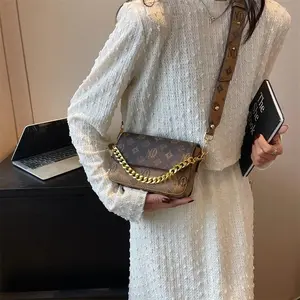 SPDBAG ashion Women's Bag light luxury high-end leather single crossbody bag 09a