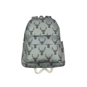 BA0171--kids back to school Antler Army green backpack
