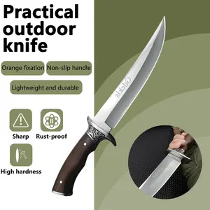 Outdoor straight knife, fixed blade, outdoor fishing knife, portable, durable, sharp blade