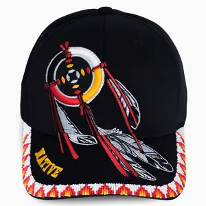 Dreamcatcher Embroidered Beaded Baseball Cap With Brim Unisex Native American Style