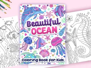 Coloring Book for Kids Beautiful Ocean and Sea Life for Girls Ages 6-12 Soft Cover April 17 2024