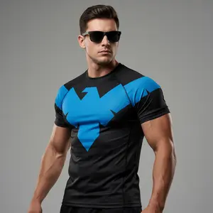 Nightwing Superhero Compression Tee