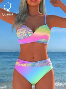 New Arrival Women's Swimwear Beach Outfits Summer Beach Festival Vacation Travel Sexy Two Piece Set, Bikini Sets Best Selling Summer Swimsuit Set